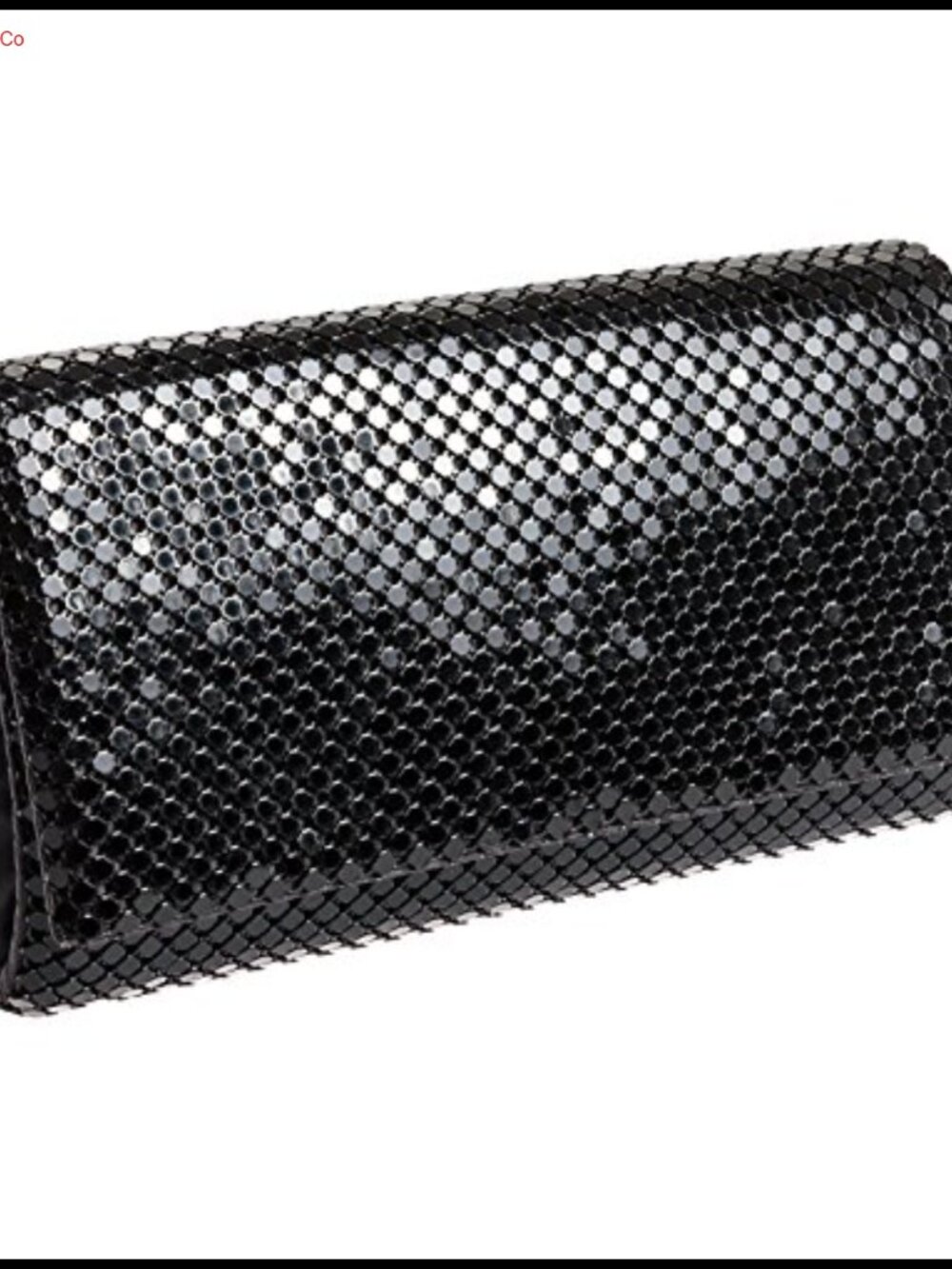 Metal Mesh Roll Evening Clutch Bag with Shoulder Chain Strap